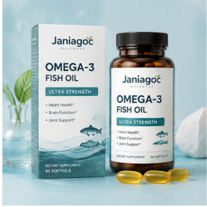 Janiagoc Omega-3 Fish Oil 1200 mg - 60 Softgels